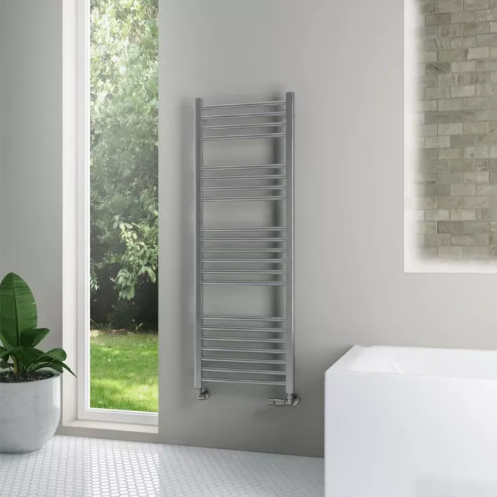 Eastbrook Wendover Straight Stainless Steel Multirail 1400 x 500 Brushed