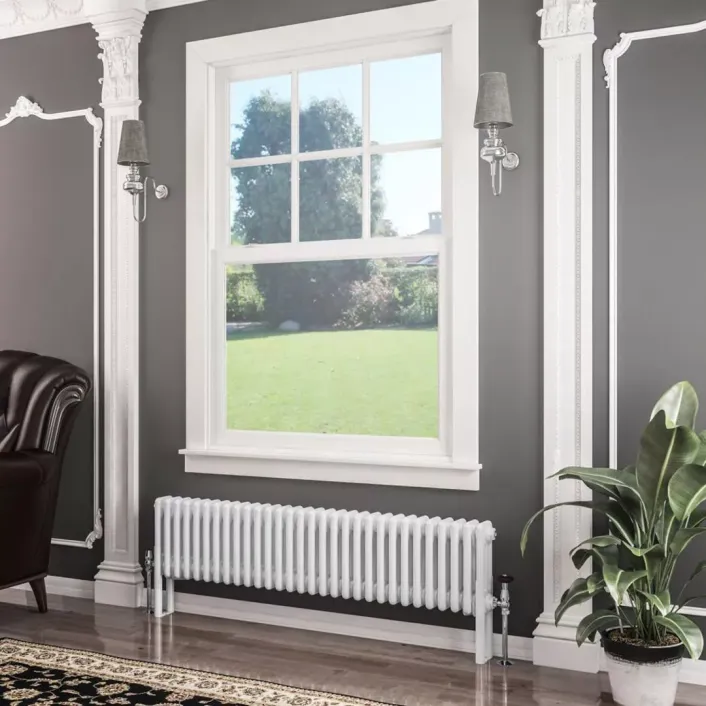 Eastbrook Imperia 3 Column Radiator 300 x 1370mm Gloss White