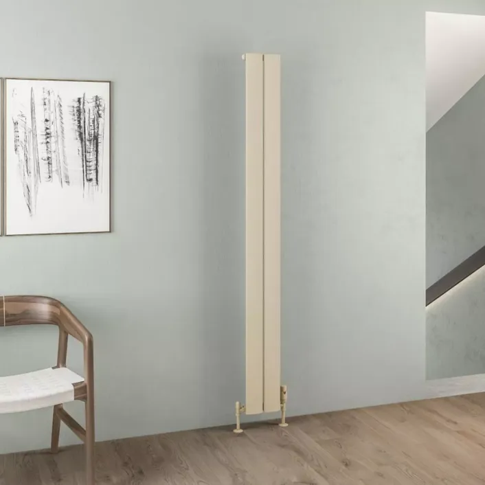 Eastbrook Malmesbury 1800 x 185 Aluminium Radiator Matt Cappuccino