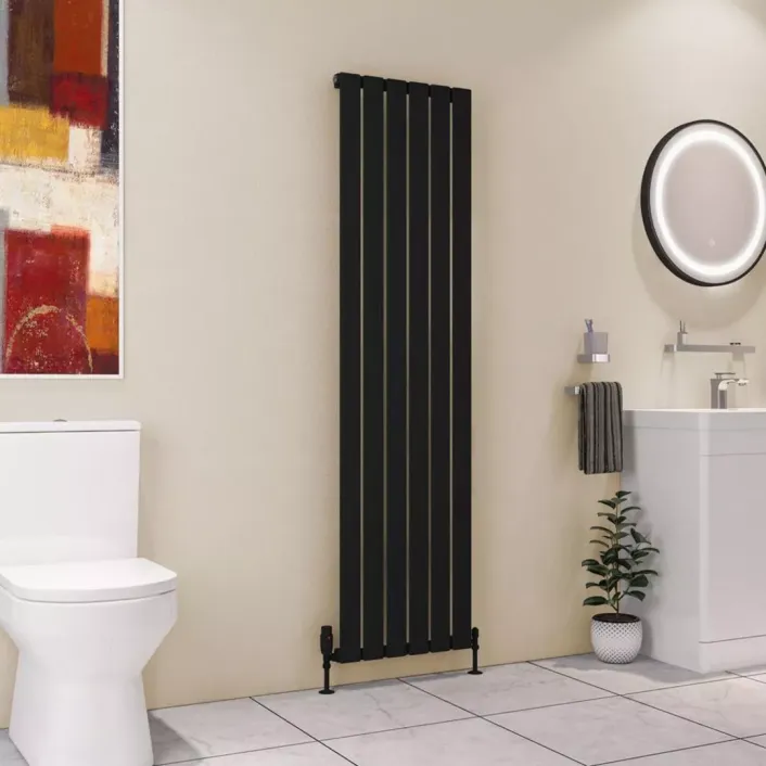 Eastbrook Deddington 1800 x 470 Radiator Matt Black