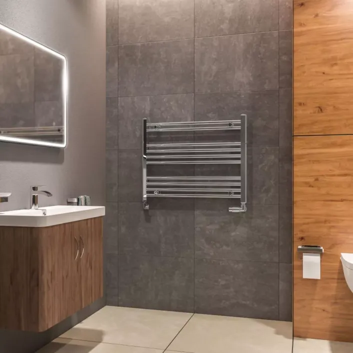 Eastbrook Westward 600 x 800 Straight Multirail Chrome