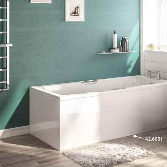 Eastbrook Portland Low Level (430) Reinforced Beauforte Front Panel 1700x430mm - White
