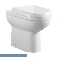 Eastbrook Dura Comfort Height Back To Wall Rimless WC Pan - White