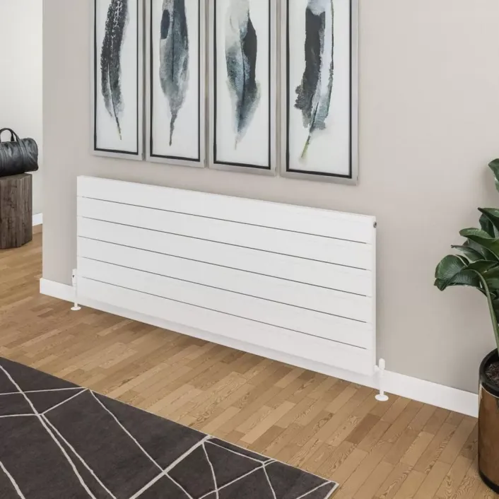 Eastbrook Berkeley 603 x 1600 Aluminium Radiator Matt White