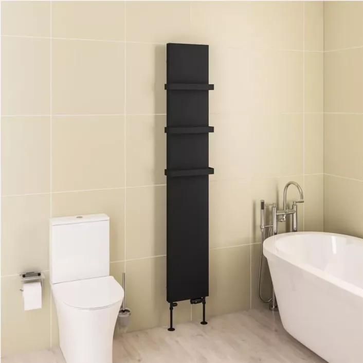 Eastbrook Wingrave 1800 x 310 Flat Panel Radiator Matt Black