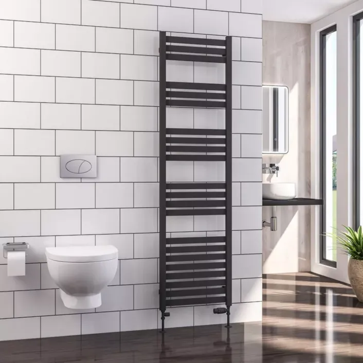 Eastbrook Defford 1800 x 500mm Towel Rail Matt Anthracite