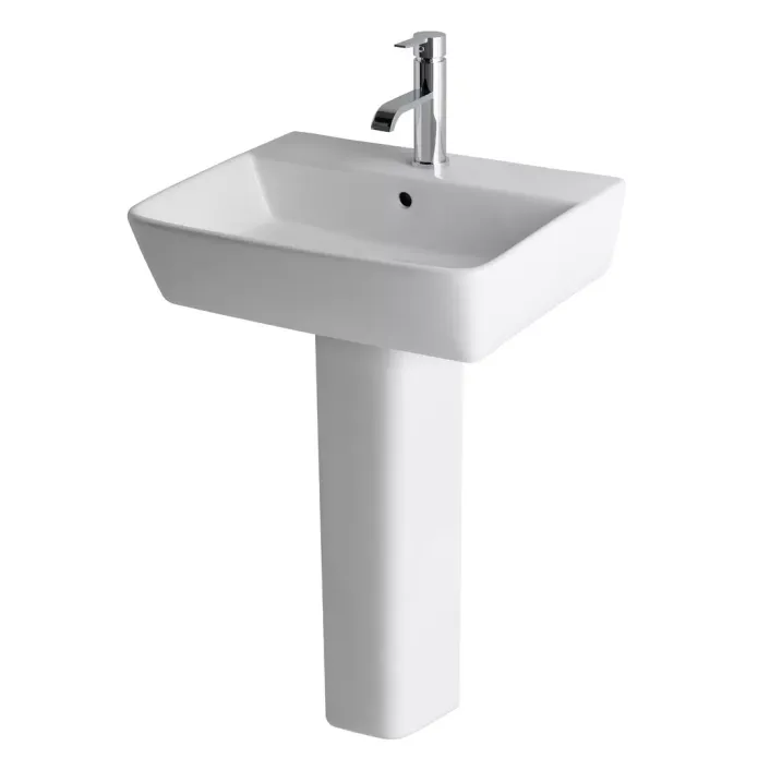 Eastbrook Bijou Full Pedestal with Fixings - White