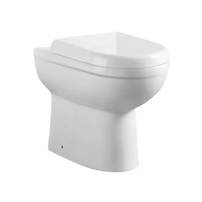 Eastbrook Dura High Level Back To Wall WC Pan with Fixings - White