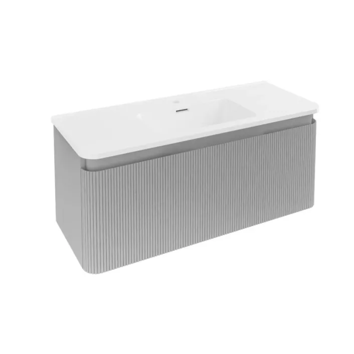 Eastbrook Belice 100cm Wall Hung Vanity Unit - Matt Grey