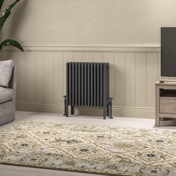 Eastbrook Imperia 6 Column Radiator 600 x 605mm Matt Anthracite
