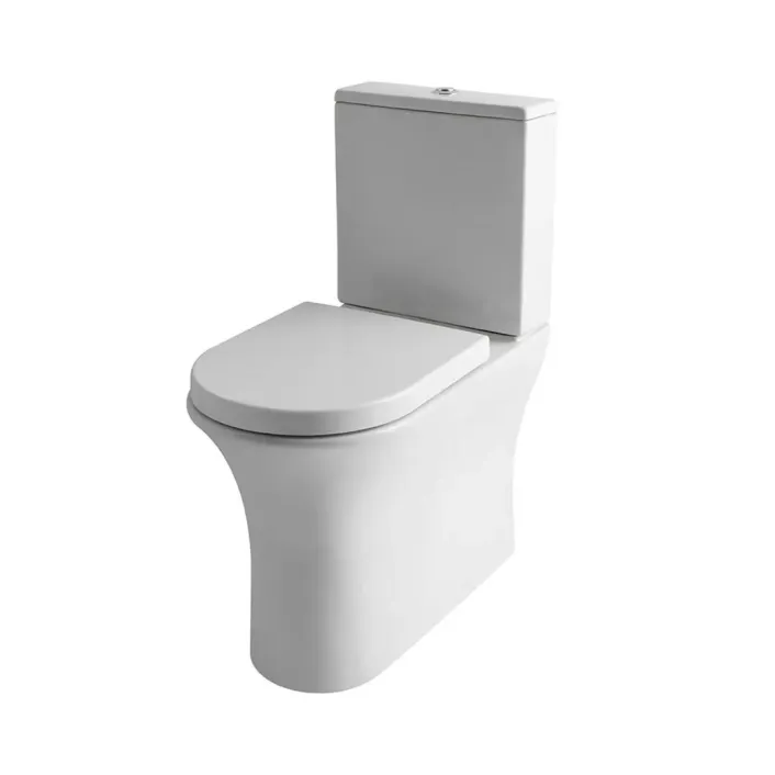 Eastbrook Northall High Level Close Coupled Back To Wall WC Pan with Fixings - White