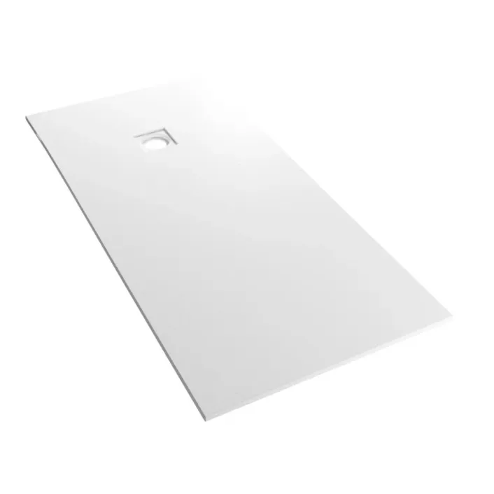 Eastbrook Crossland 1600 x 700mm Rectangular Shower Tray with Slate Finish - White