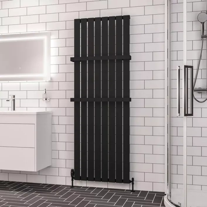 Eastbrook Deddington 1800 x 630 Radiator Matt Black