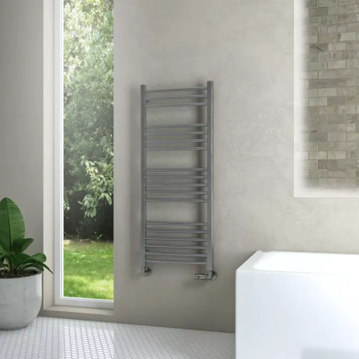 Eastbrook Wendover Straight Stainless Steel Multirail 1200 x 500 Brushed