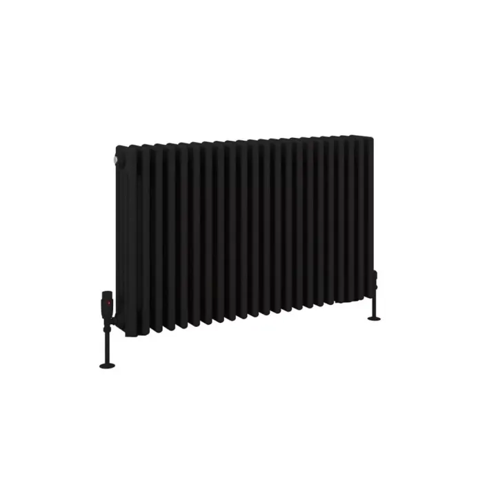 Eastbrook Rivassa 4 Column Radiator 600 x 1010mm Matt Black