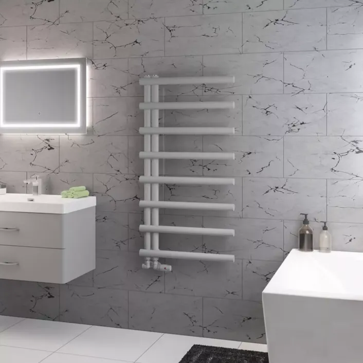Eastbrook Marlow E-Style 1150 x 600 Towel Rail Matt Grey
