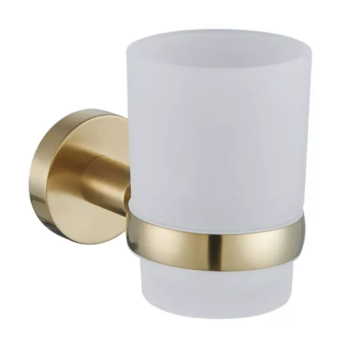 Eastbrook Genoa Tumbler Holder - Brushed Brass