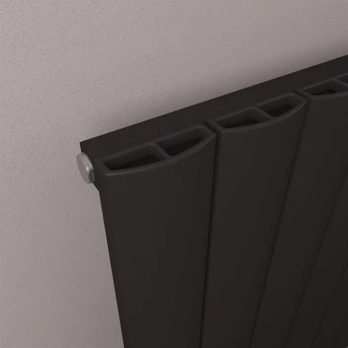 Eastbrook Tordino 600 x 470 Aluminium Radiator Matt Black