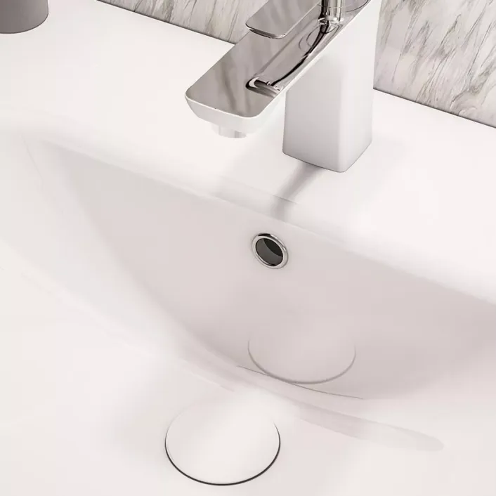 Eastbrook Ceramic Top Basin Waste - White