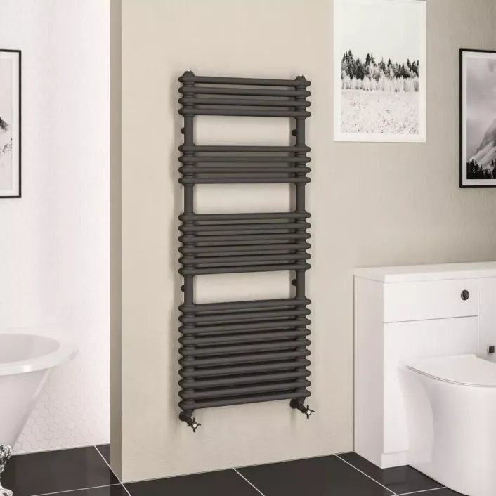 Eastbrook Imperia 2 Column Multirail 1430 x 600mm Matt Anthracite