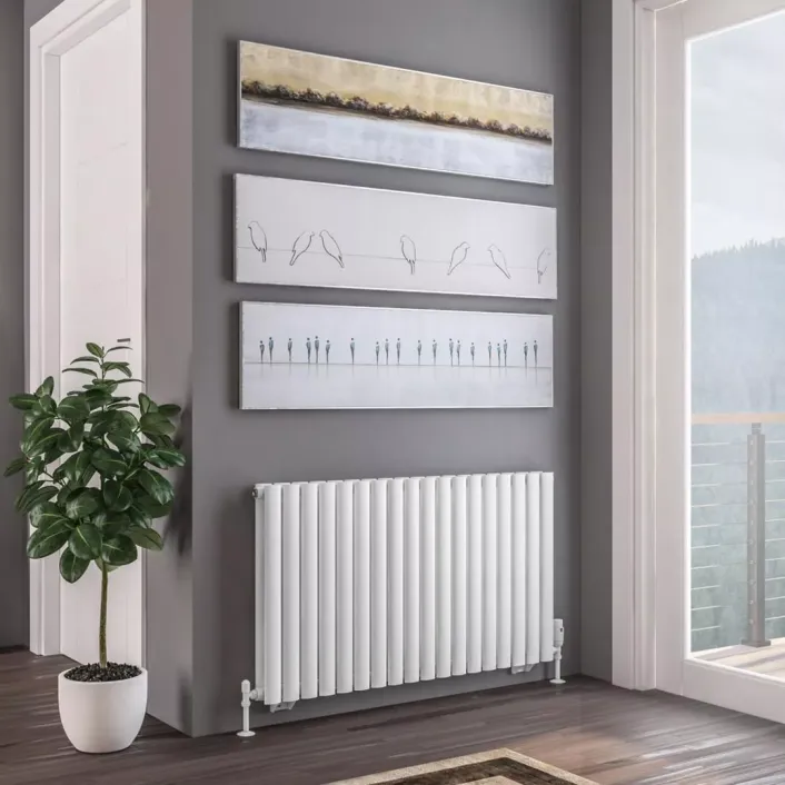 Eastbrook Tunstall Double 600 x 1061 Radiator Matt White