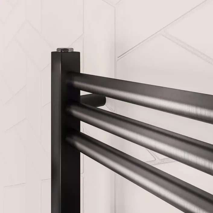 Eastbrook Wendover Straight Multirail 1200 x 400 Brushed Gunmetal
