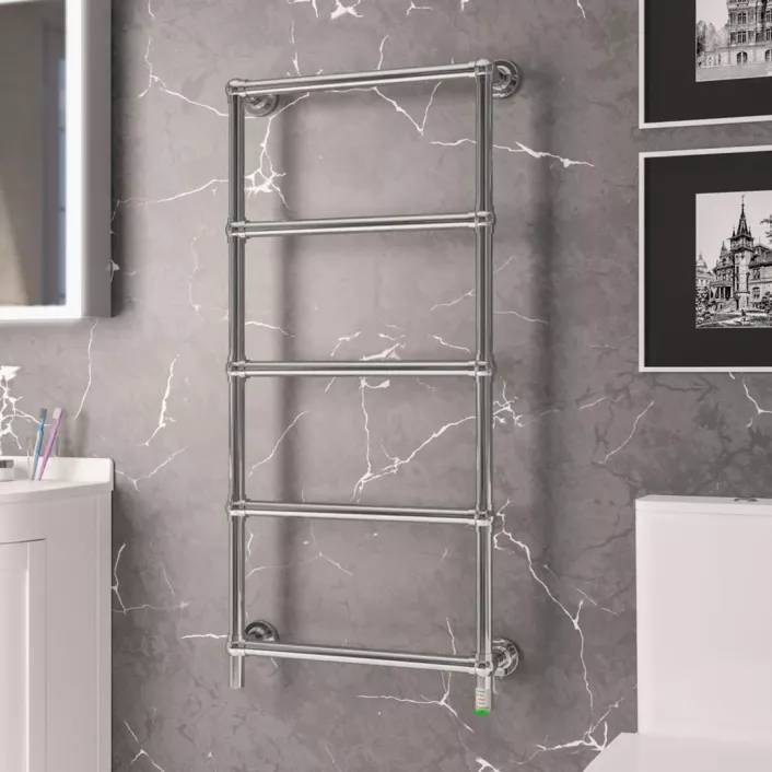 Eastbrook Kennet Dry Element Towel Rail 1200 x 600 Chrome
