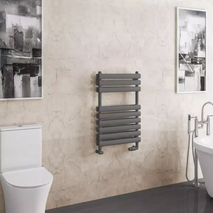 Eastbrook Tunstall Double 800 x 500 Towel Rail Matt Anthracite