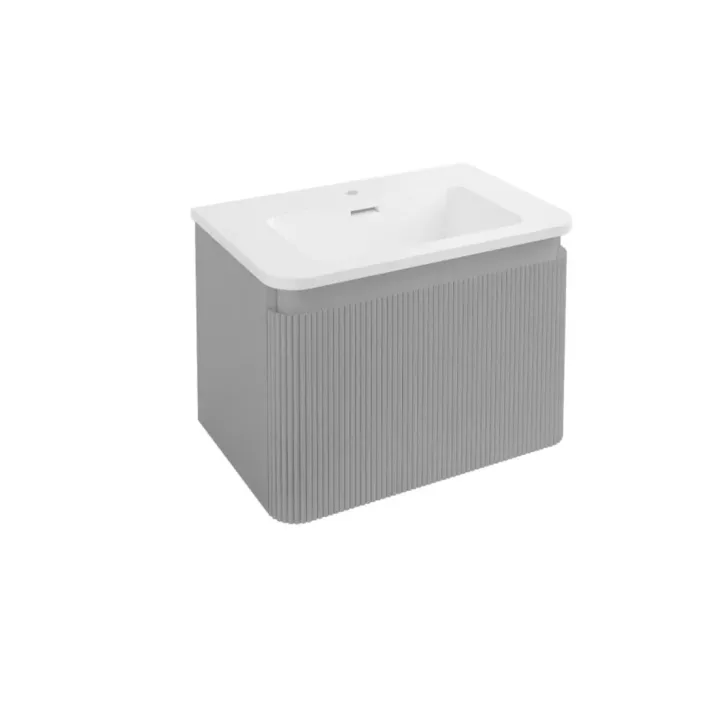 Eastbrook Belice Fluted 60 Wall Hung Unit - Grey