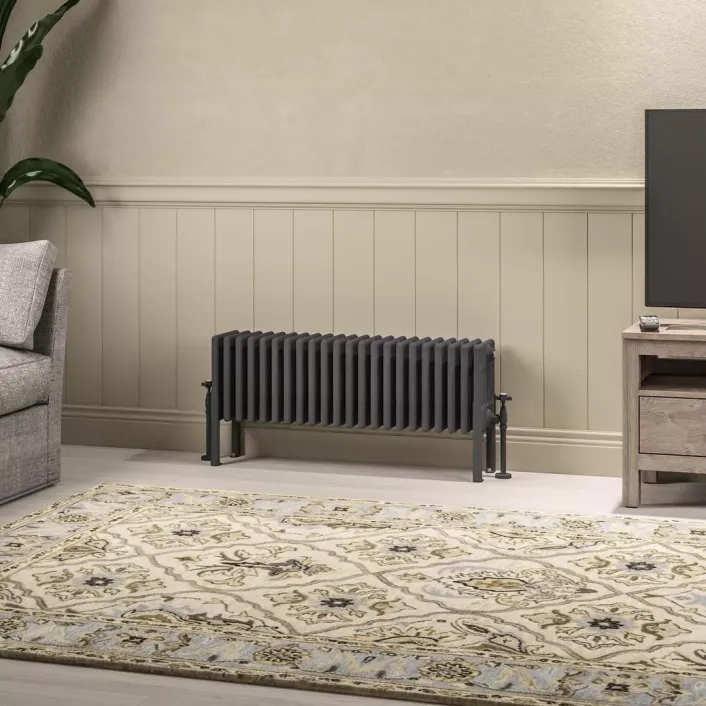 Eastbrook Imperia 6 Column Radiator 300 x 1010mm Matt Anthracite