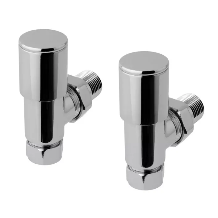 Eastbrook Angled Radiator Valves (Pair) Chrome