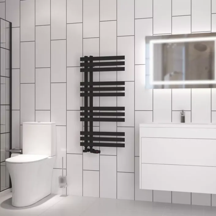 Eastbrook Hurley 1000 x 500 Towel Rail Matt Black
