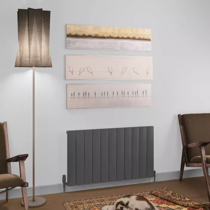 Eastbrook Tordino 600 x 1040 Aluminium Radiator Matt Anthracite
