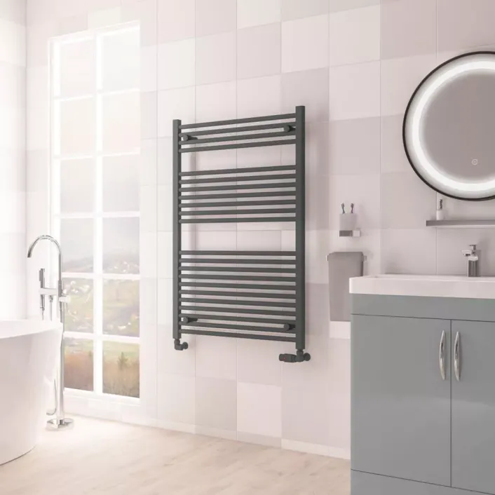 Eastbrook Biava Multirail HV Straight 1118 x 750mm Matt Anthracite