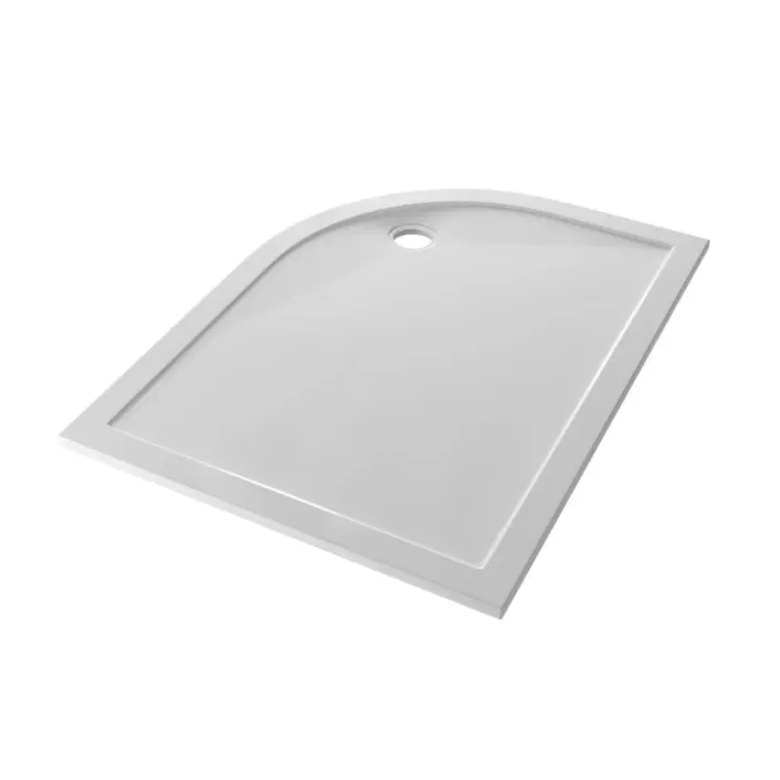 Eastbrook Corsair Anti-Slip 1100 x 800mm Offset Quad Left Hand (LH) 25mm Shower Tray - White