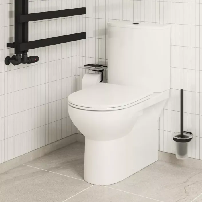 Eastbrook Langdon in a Box Toilet Bundle with WC Pan, Cistern & Toilet Seat - White