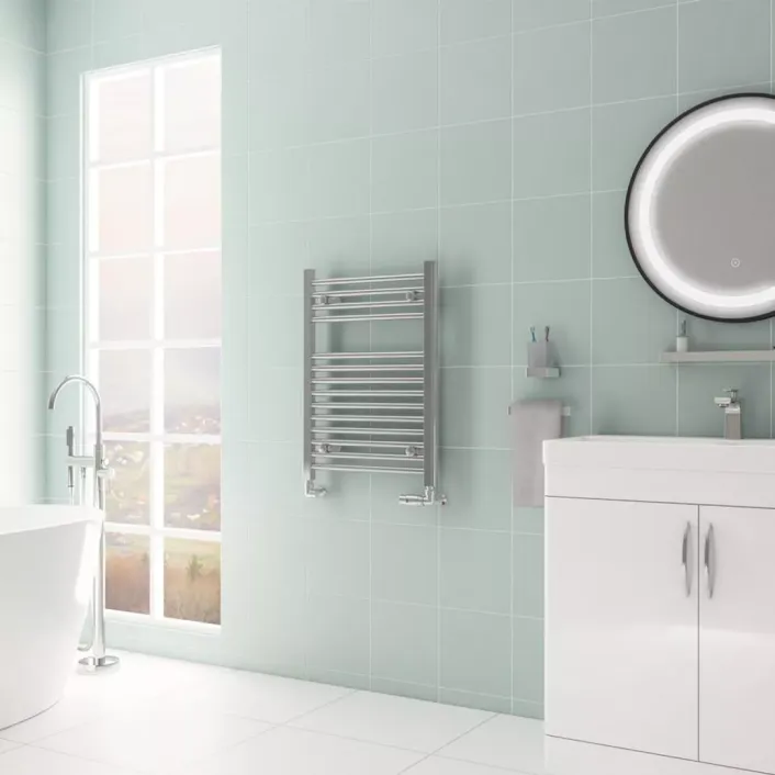 Eastbrook Biava Multirail HV Straight 688 x 500mm Chrome