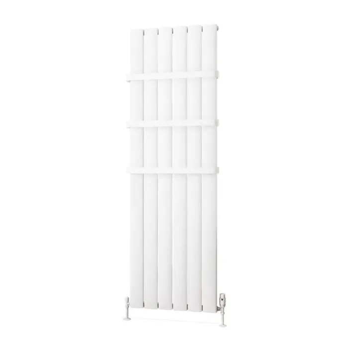 Eastbrook Malmesbury 1800 x 565 Aluminium Radiator Matt White