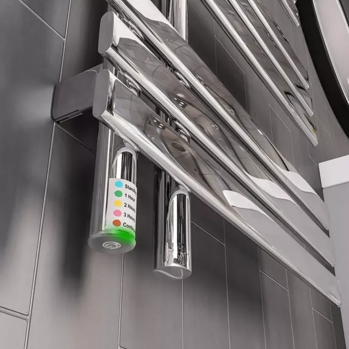 Eastbrook Loddon Dry Element Towel Rail 800 x 600 Chrome