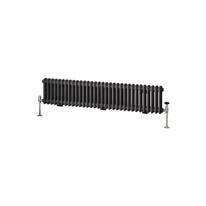 Eastbrook Imperia 2 Column Radiator 300 x 1460mm Matt Anthracite