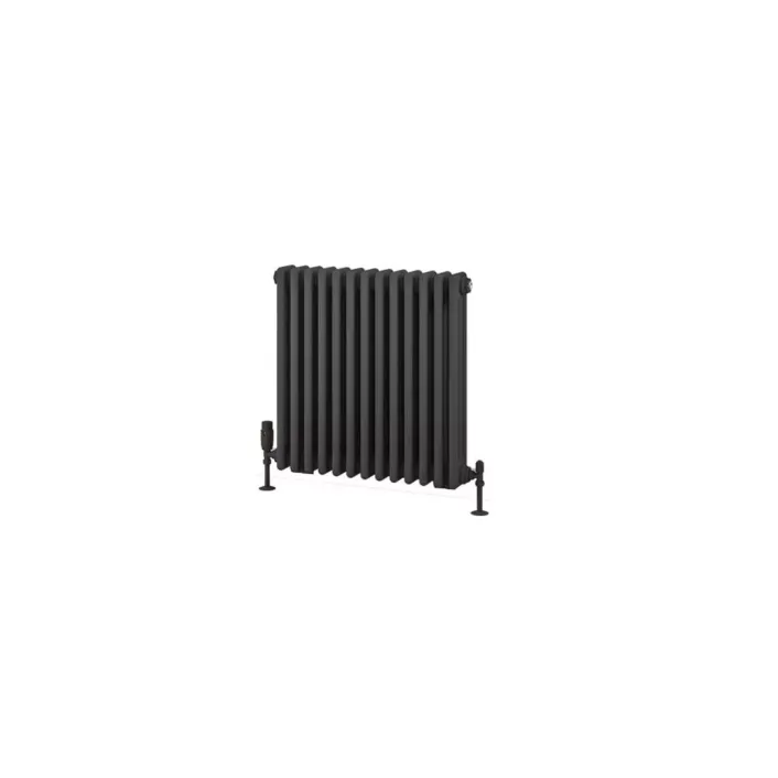 Eastbrook Rivassa 3 Column Rad. 600x608mm Matt Anthracite