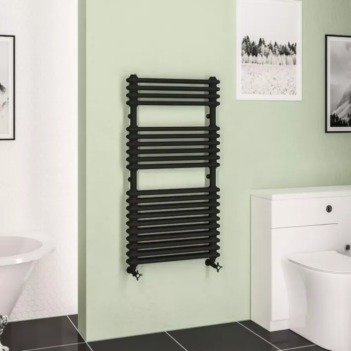 Eastbrook Imperia 2 Column Multirail 1140 x 600mm Matt Black