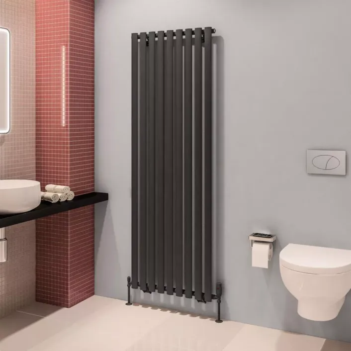 Eastbrook Tunstall 1800 x 630 Radiator Matt Anthracite