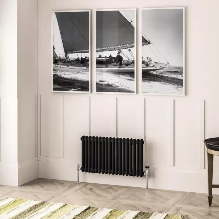 Eastbrook Imperia 2 Column Radiator 450 x 830mm Matt Black
