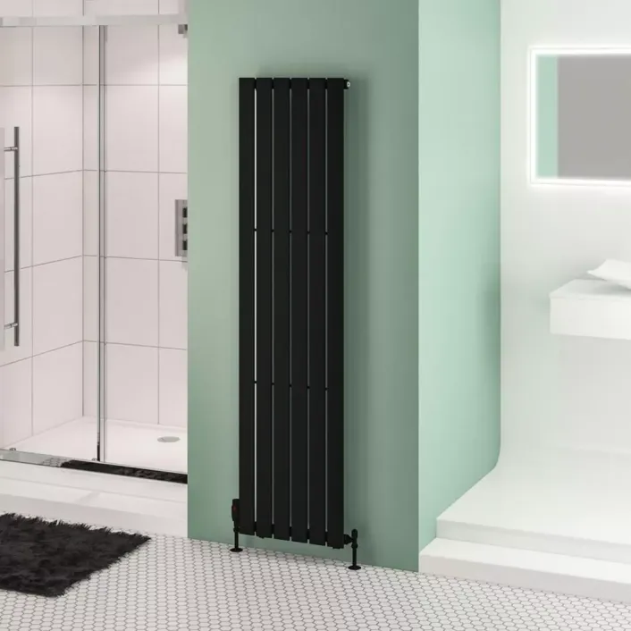 Eastbrook Warrington 1800 x 452 Radiator Type10 Matt Black