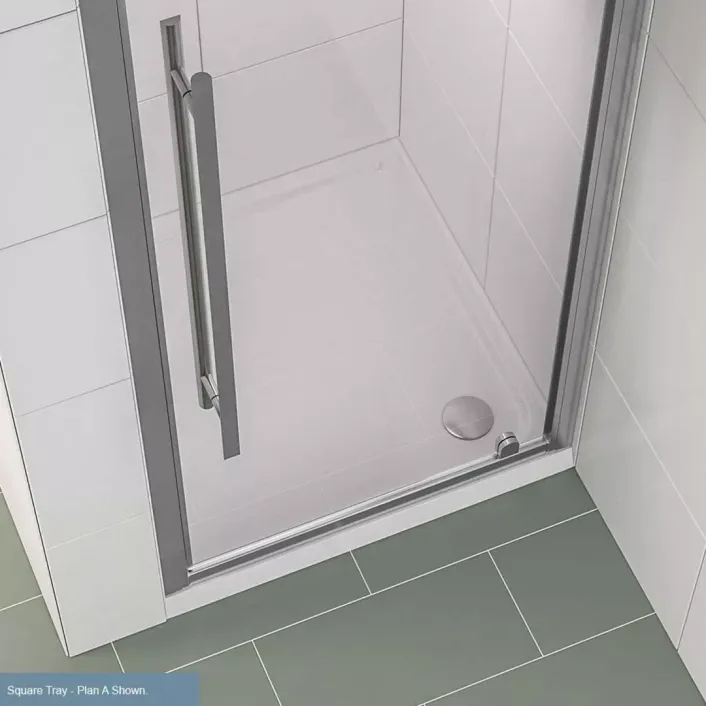 Eastbrook Vantage Plan A 800mm x 800mm Square Shower Tray - White
