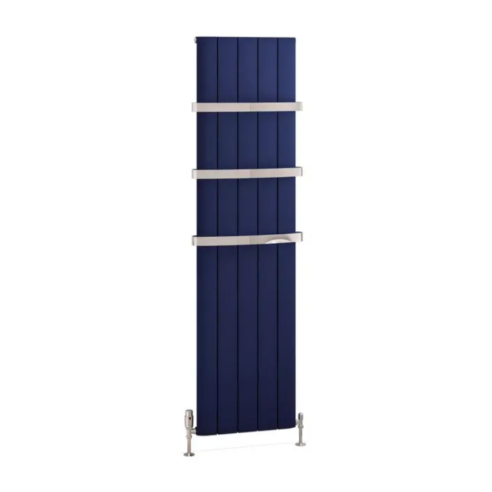 Eastbrook Withington 1800 x 470 Aluminium Radiator Matt Cobalt Blue