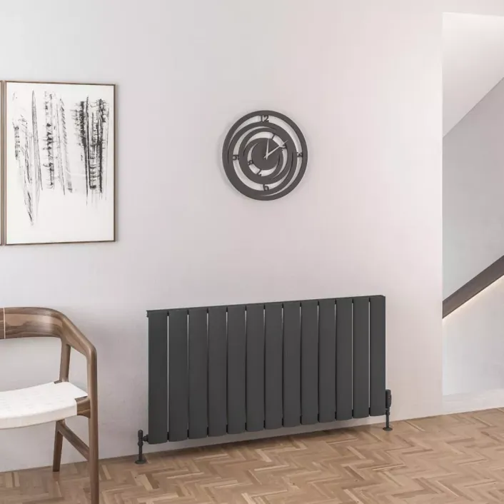 Eastbrook Malmesbury 600 x 1230 Aluminium Radiator Matt Anthracite