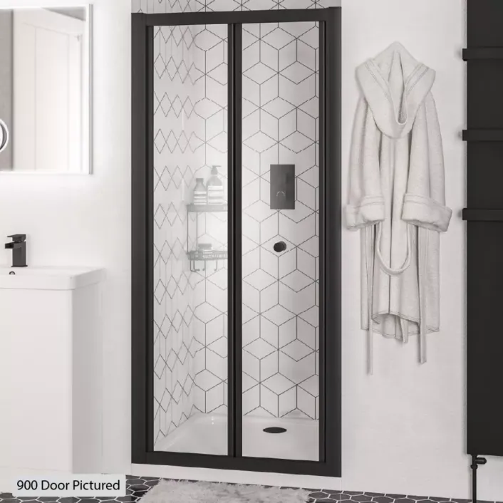 Eastbrook Volente 1850 x 700mm Bi-Fold Shower Door - Matt Black