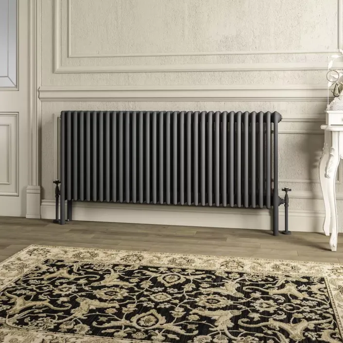 Eastbrook Imperia 4 Column Radiator 600 x 1460mm Matt Anthracite